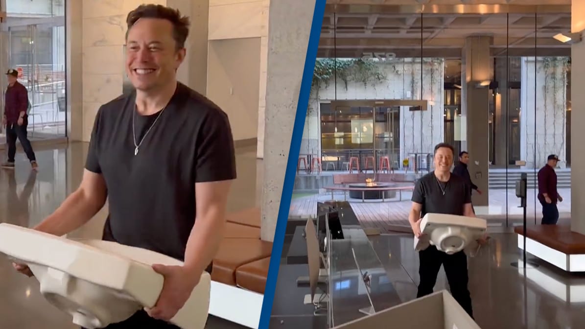 Elon Musk visited the Twitter HQ the day before the transaction