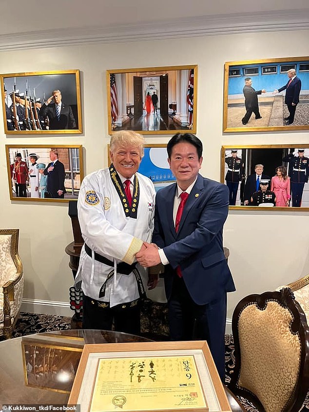 Trump awarded highest level 9th Dan Black belt in Taekwondo, pics surface