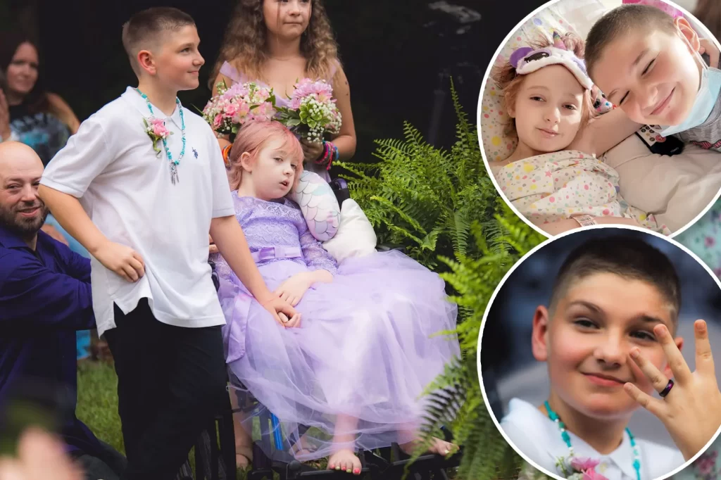 10-year-old cancer patient marries childhood sweetheart days before dying of leukemia