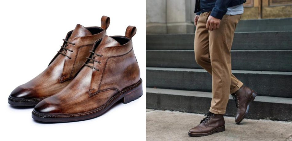 How to wear elevator shoes with chinos