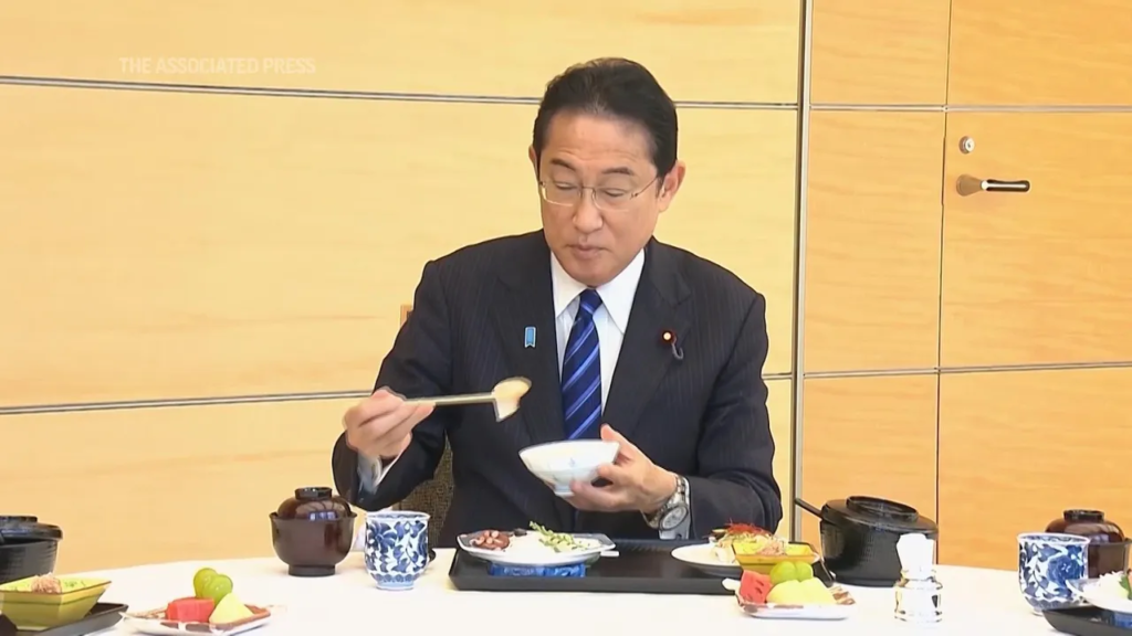 Japan PM eats Fukushima fish to ease concerns over nuclear wastewater