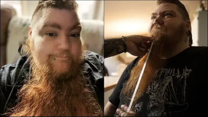 US woman, Erin Honeycutt creates Guinness world record for longest female beard