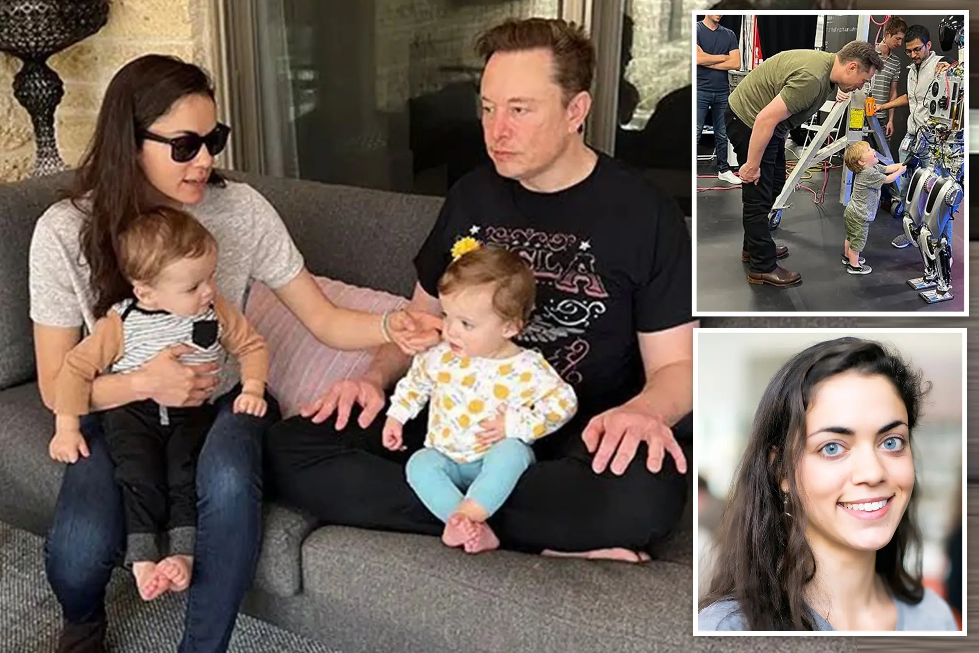 Elon Musk spotted with his 'secret' twins and their mother, Shivon ...