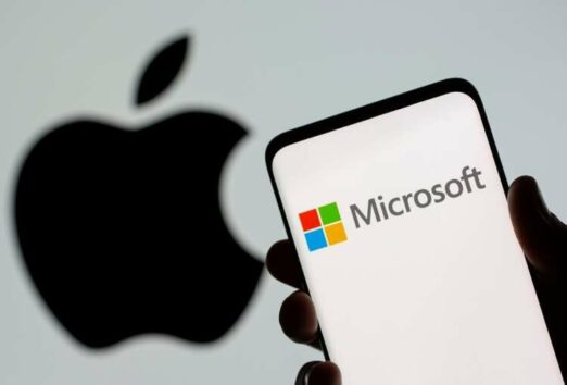 Microsoft eyes Apple's spot as the world's largest stock