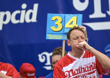 16-time champion Joey Chestnut banned from Nathan’s Hot Dog Eating Competition 2024. Here’s why