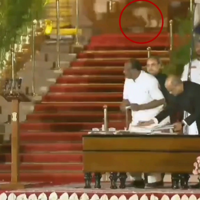 Watch viral video: Mysterious animal spotted at Rashtrapati Bhavan during Modi cabinet oath-taking ceremony 
