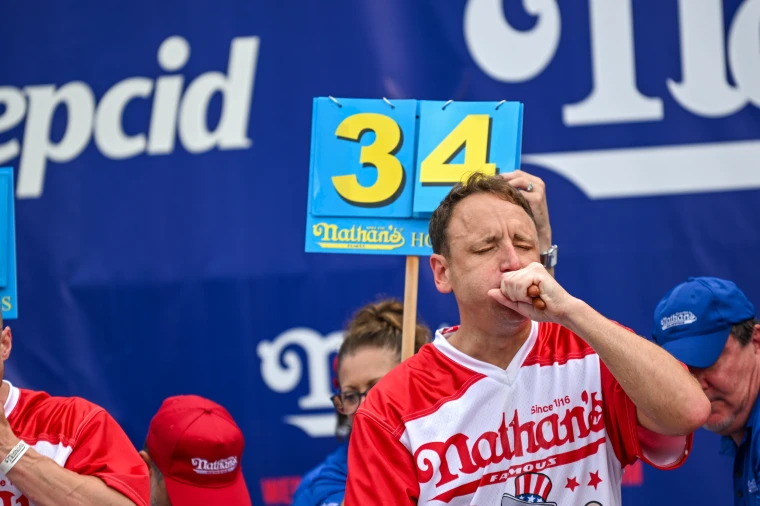 16-time champion Joey Chestnut banned from Nathan's Hot Dog Eating Competition 2024. Here's why