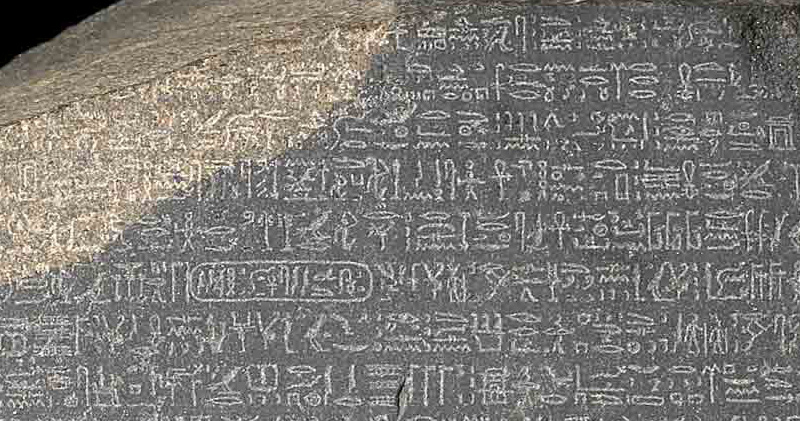 Ancient stone slab predating the Rosetta Stone discovered with alphabets from the lost civilization