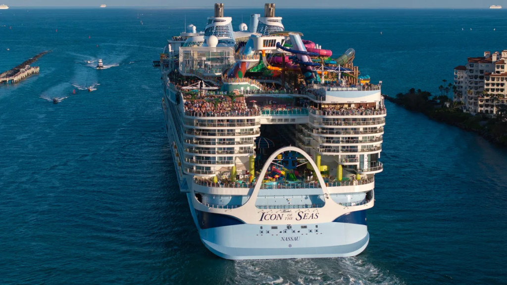 Fire erupts on the world's largest cruise ship, quickly contained