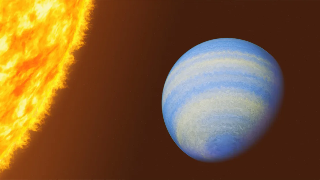 Scientists discover a unique molecule on an exoplanet with glass rain