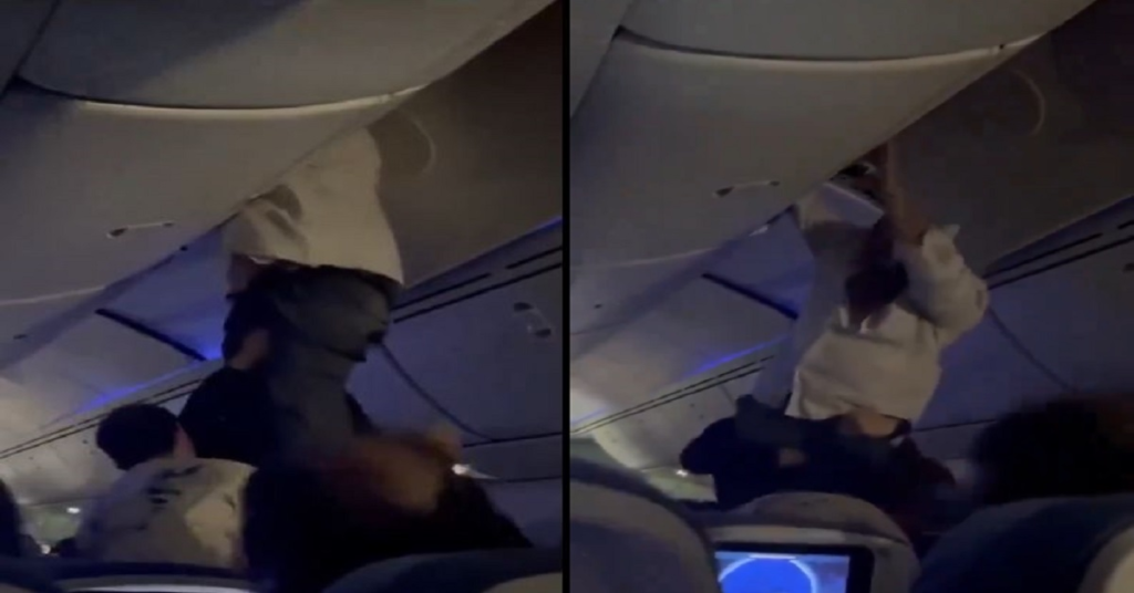 Watch: Passenger stuck in overhead bin amid severe turbulence on Air Europa's Spain-Uruguay flight