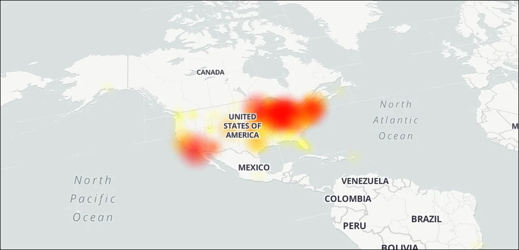 Microsoft outage map in US: Affected areas and impacted services