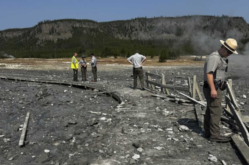 Yellowstone’s Biscuit Basin closed after a hydrothermal explosion