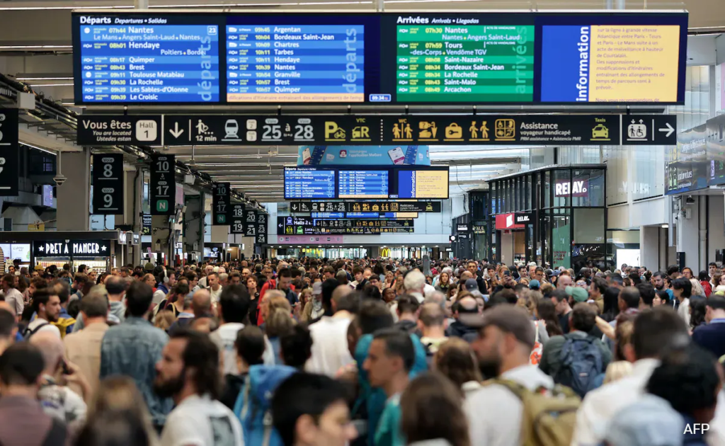 Sabotage and fires disrupt French rail network ahead of Olympics opening