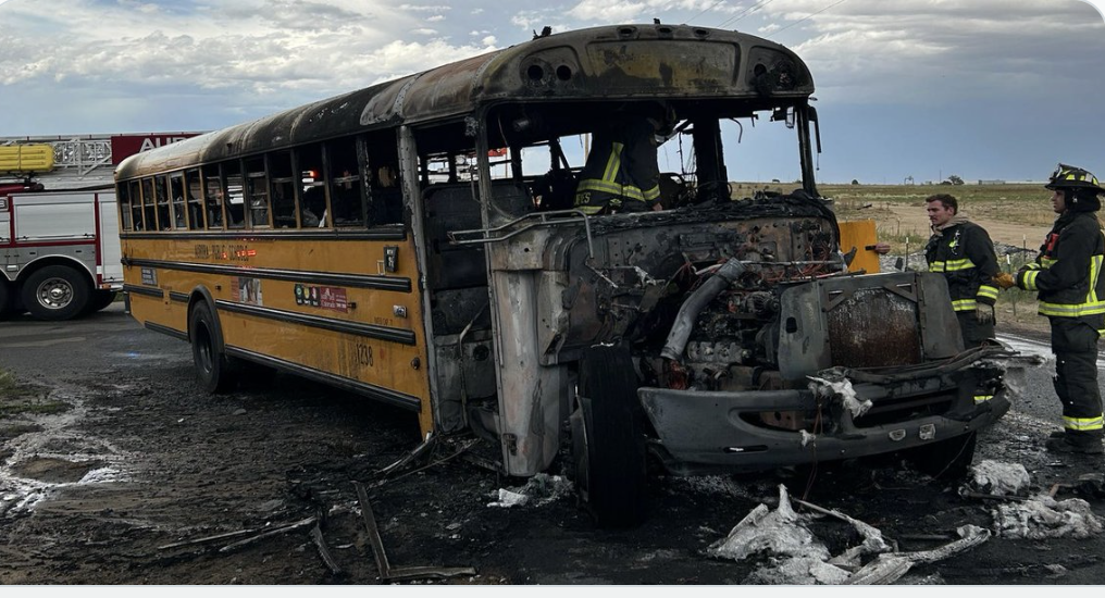 Colorado: Hero bus driver saves 14 children from blazing school bus