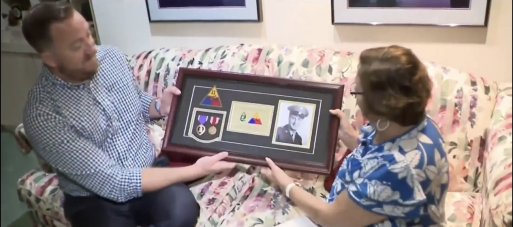 Lost purple heart of WWII hero returns to New Jersey niece after being found at Texas flea market