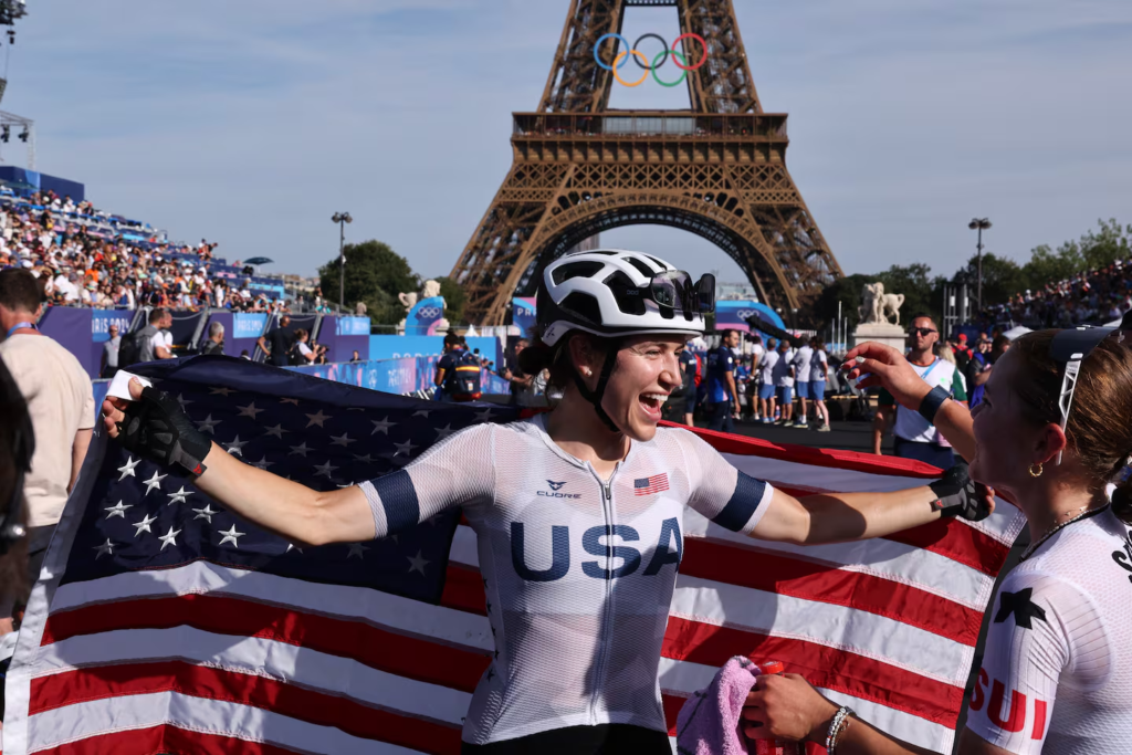 Paris 2024: Harvard graduate wins gold for U.S. in a sport she picked up just six years ago for fun