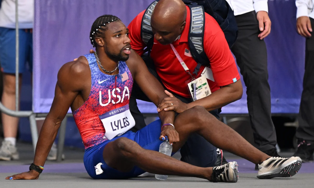 Noah Lyles competed in the Olympic 200m with COVID-19 and won Bronze