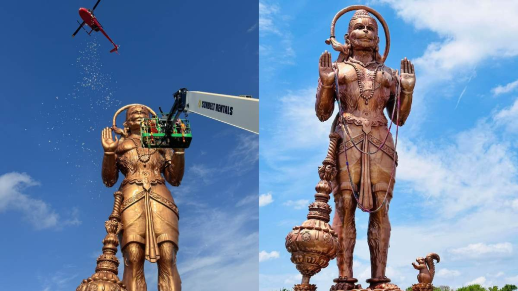 The Statue of Union: Texas unveils 90-foot Hanuman statue, the third tallest sculpture in the U.S.