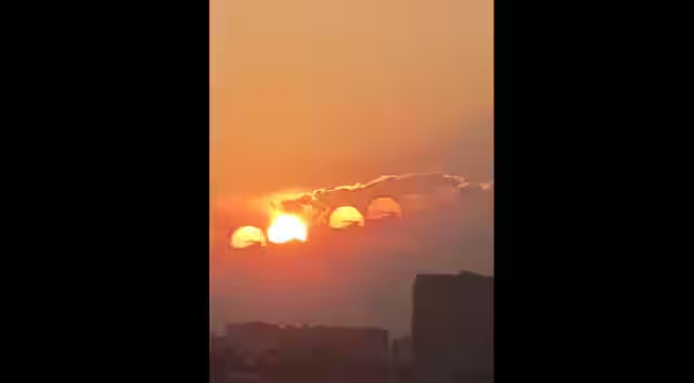 Watch: Seven suns spotted over China's sky: A stunning optical illusion