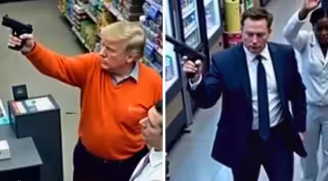 Watch: Musk, Trump, and Kamala Harris turned into armed robbers in new deepfake videos