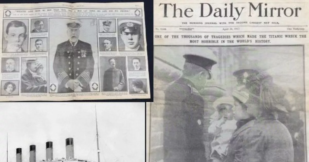 Haunting Titanic newspaper unearthed after 112 years hidden in wardrobe