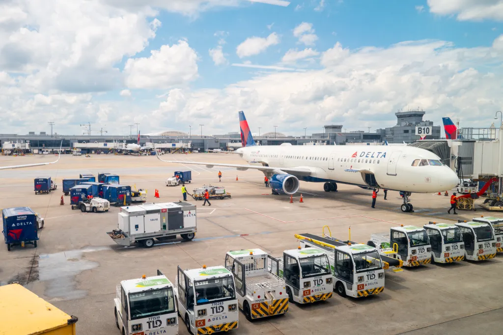 Delta plane tire explodes at Atlanta airport, killing two and seriously injuring one