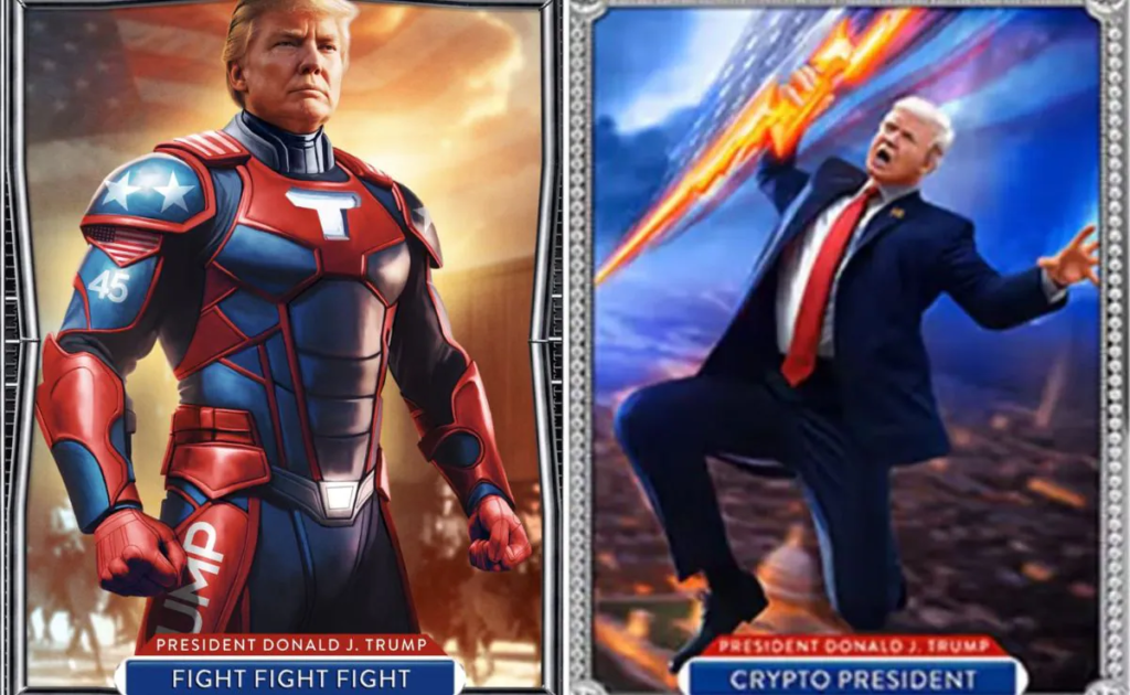 'SuperTrump' and 'Crypto President': Donald Trump launches digital trading cards