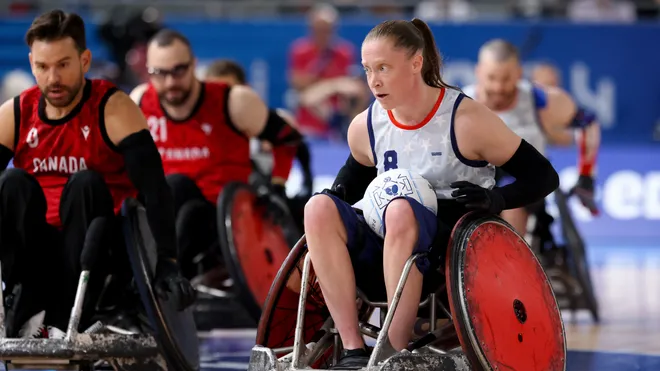 Meet Sarah Adam: Breaking barriers as the first woman on the U.S. wheelchair rugby team