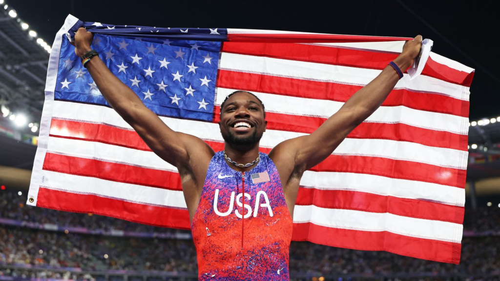 Olympic 100-meter champion Noah Lyles overcame asthma, depression, and dyslexia to win gold at the 2024 Paris Olympics