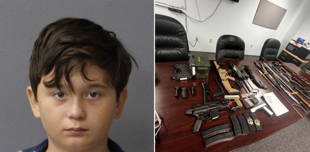 11-year-old Florida boy arrested after bragging about his weapons and "kill list"