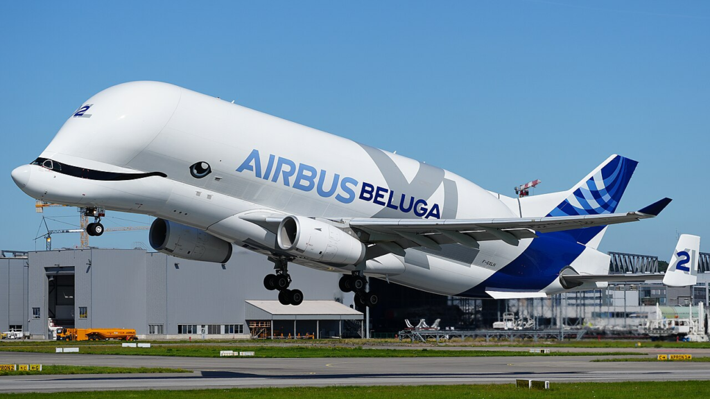 Watch: Weird whale-like Airbus Beluga makes rare appearance at heathrow airport