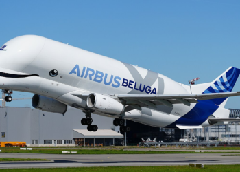 Watch: Weird whale-like Airbus Beluga makes rare appearance at heathrow airport