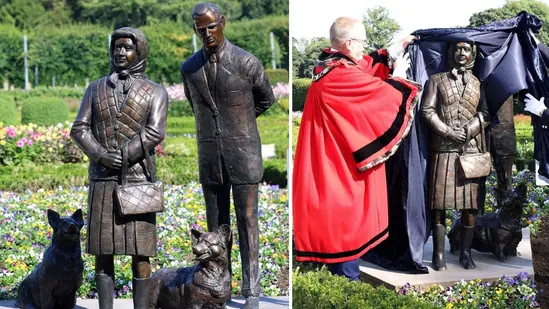 Queen Elizabeth's new statue, unveiled beside Prince Philip's, criticized as 'offensive' and 'utterly ridiculous'