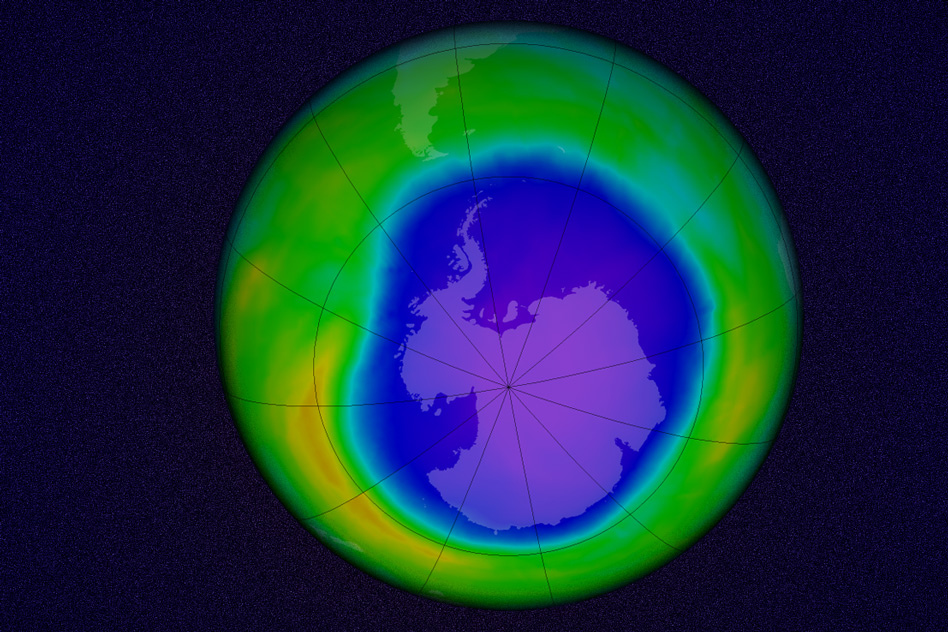 Scientists spot reduction in size of a hole in the ozone layer above Antarctica