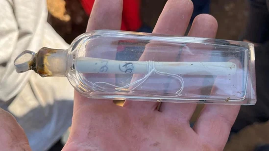 Researchers discover 200-year-old message in a bottle left by archaeologist: Here's what it says