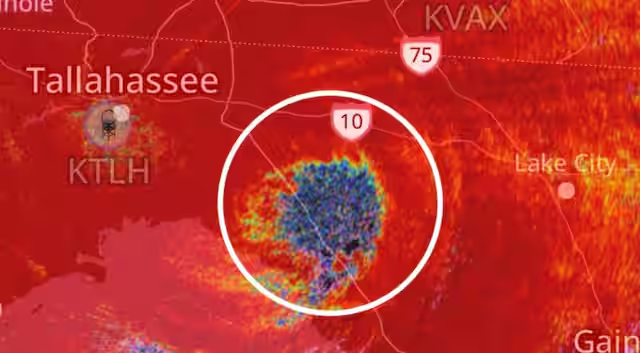 Mysterious blue blob in Hurricane Helene sparks scientific intrigue