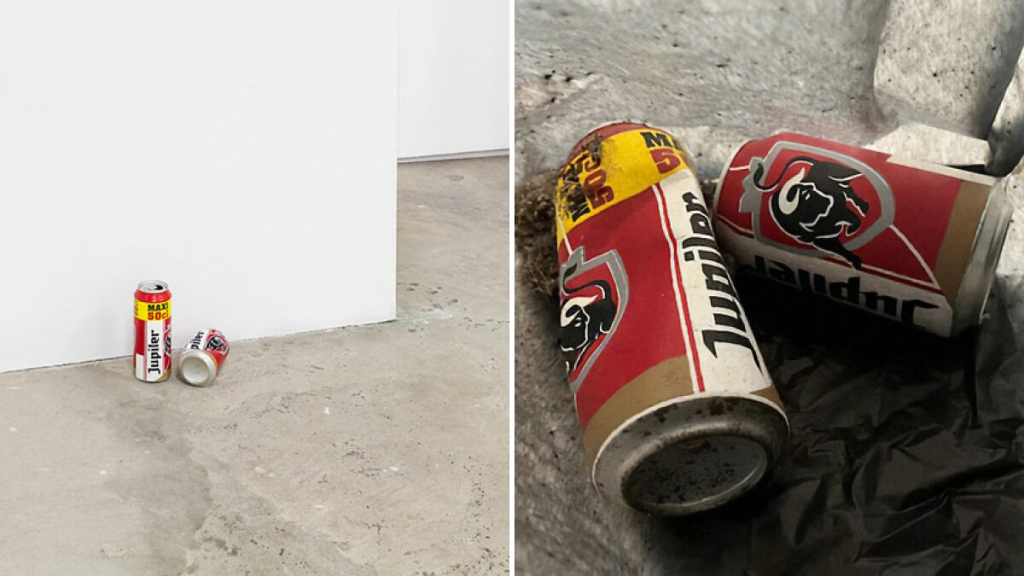 Museum staff mistakenly throws beer can artwork in bin, later recovered