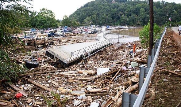 Iconic Dirty Dancing town, Lake Lure, wiped off the map by Hurricane Helene