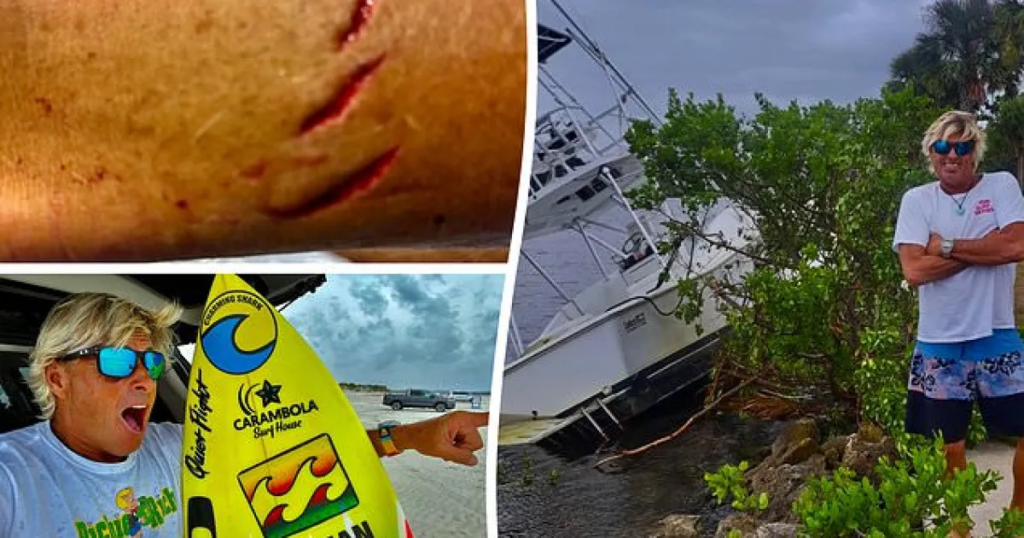 Florida man survives shark attack and hurricane just five days apart