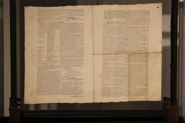 A rare copy of the United States Constitution, printed in 1787, fetches over $11 million at auction