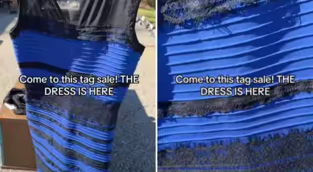 Vermont: Iconic optical illusion dress discovered at a yard sale, goes viral again