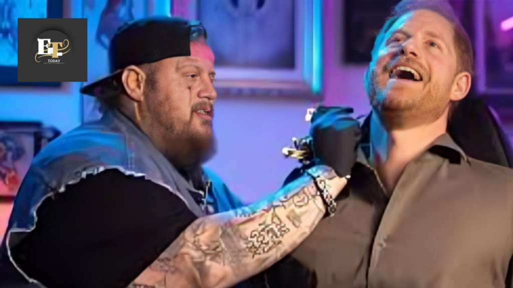 Watch: Prince Harry gets playful neck tattoo in a hilarious prank by Jelly Roll