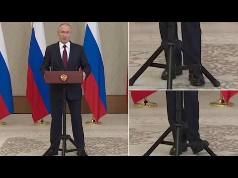 Watch: Vladimir Putin's leg twitches uncontrollably during public event, sparking health concerns