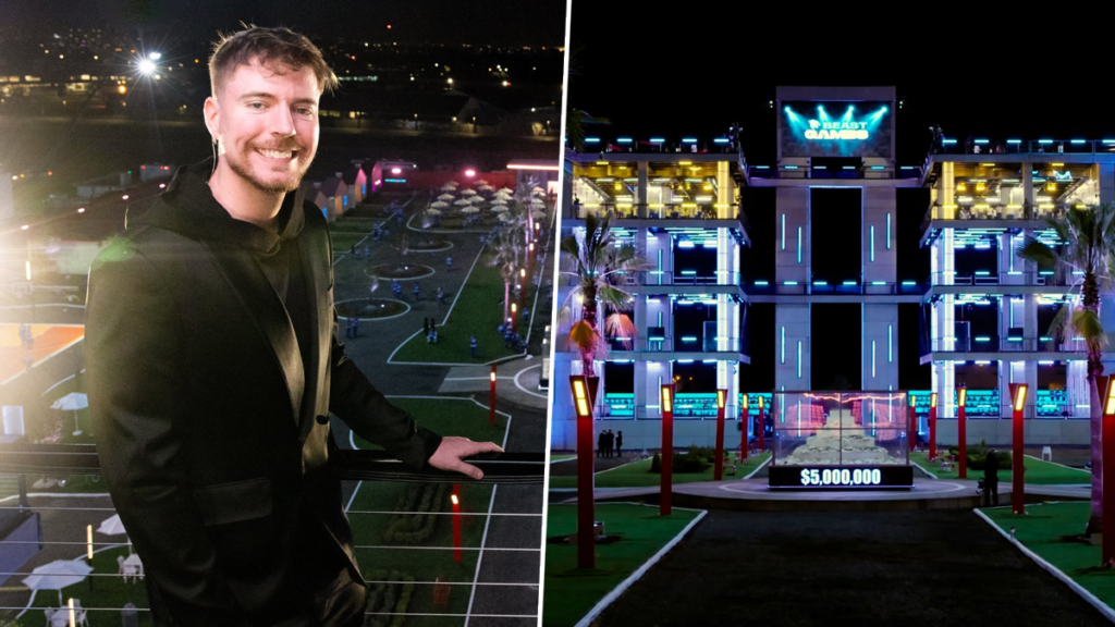 Watch: MrBeast reveals $14M 'Beast Games' city: The most expensive game show set ever