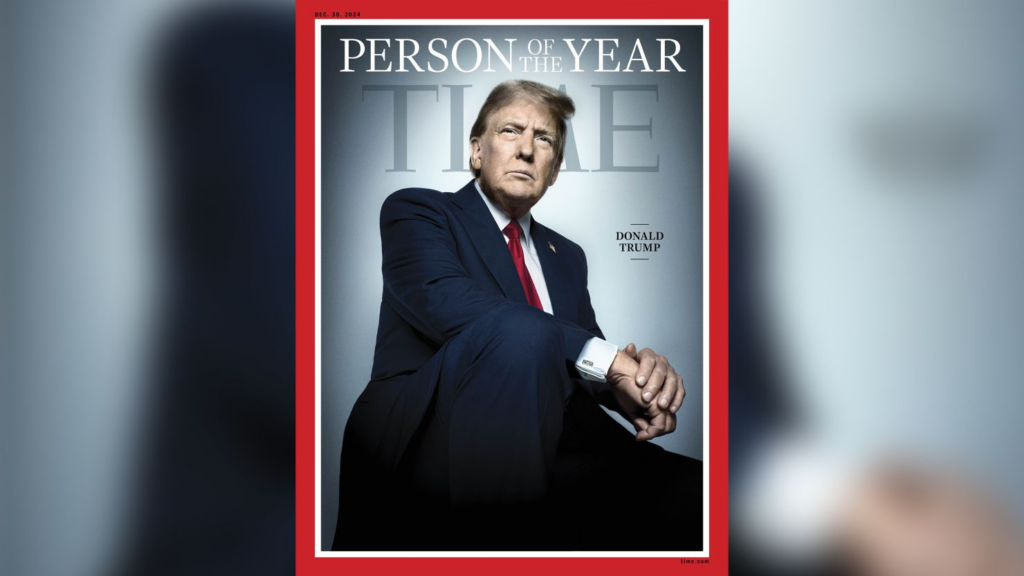 Donald Trump named Time Magazine's Person of the Year for a second time