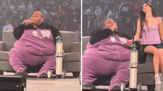 Watch: Morbidly obese rapper Dave Blunts performs with help of oxygen tank in Chicago, , fans worried