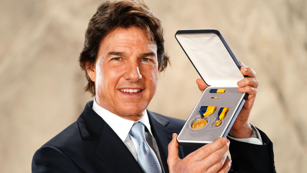 Hollywood icon Tom Cruise receives US Navy's highest civilian award