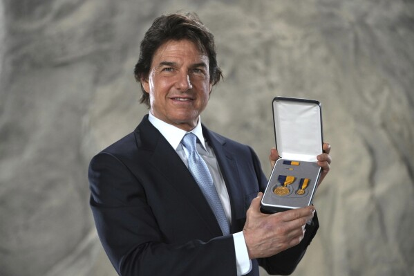 Hollywood icon Tom Cruise receives US Navy's highest civilian award