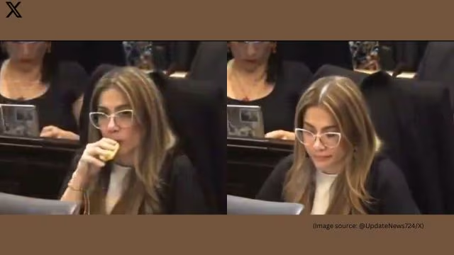 Watch: Colombian Congresswoman caught vaping in parliament during a healthcare reform debate